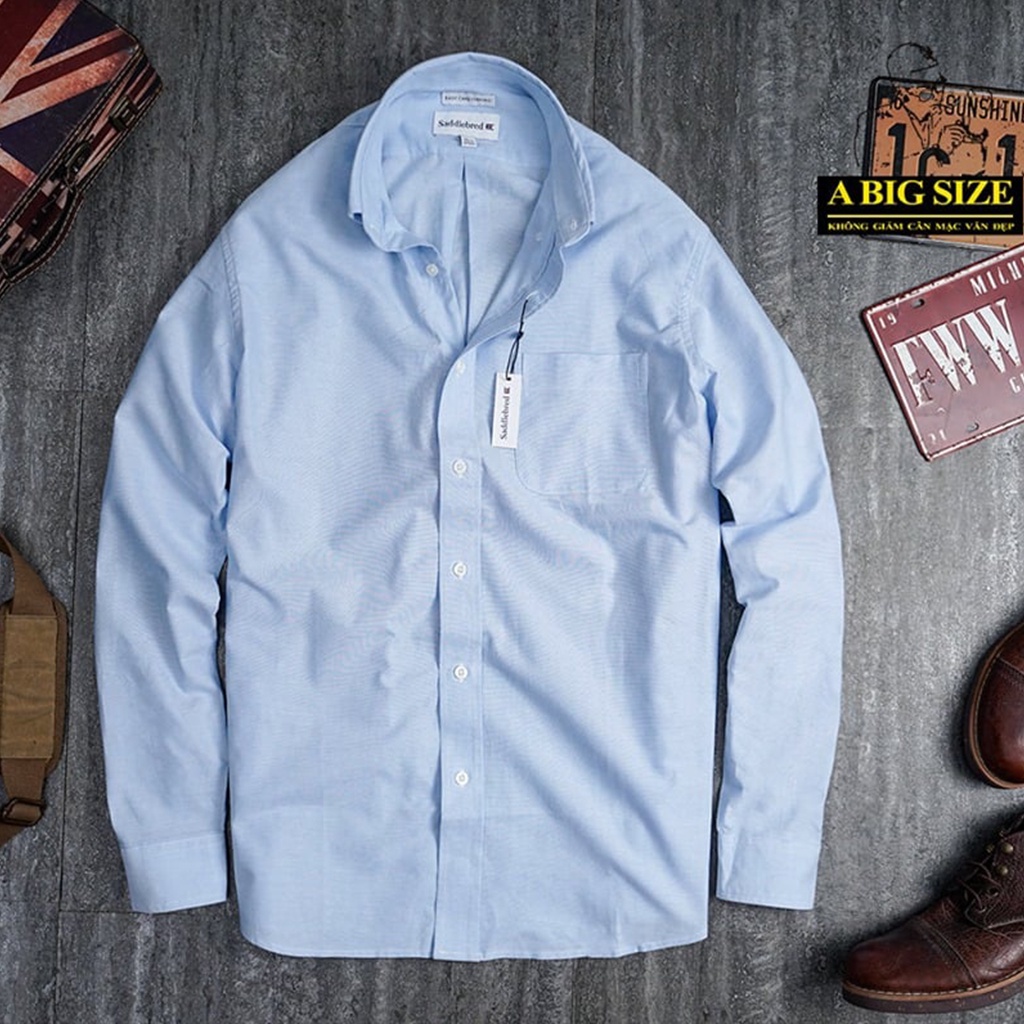 Áo Sơ Mi Bigsize Nam SAD 75- 120kg, Áo Sơ Mi Cho Người Béo ABIGSIZE