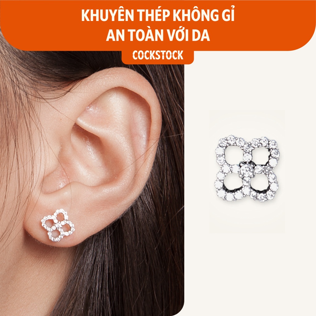 Khuyên tai đá Clover 4 CockStock