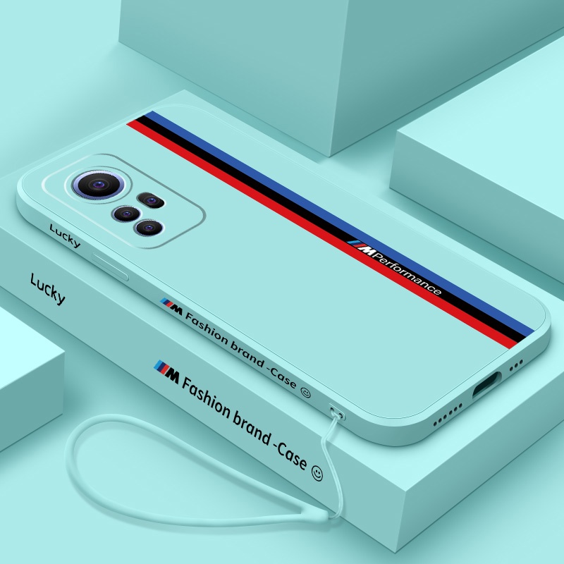 Ốp lưng Xiaomi 12T Pro / 12T / 12 Lite Điện Thoại Silicon Mềm Chống Sốc Có Dây Đeo Cho Mi 11 Lite 5G NE / 10T Pro Mi 12
