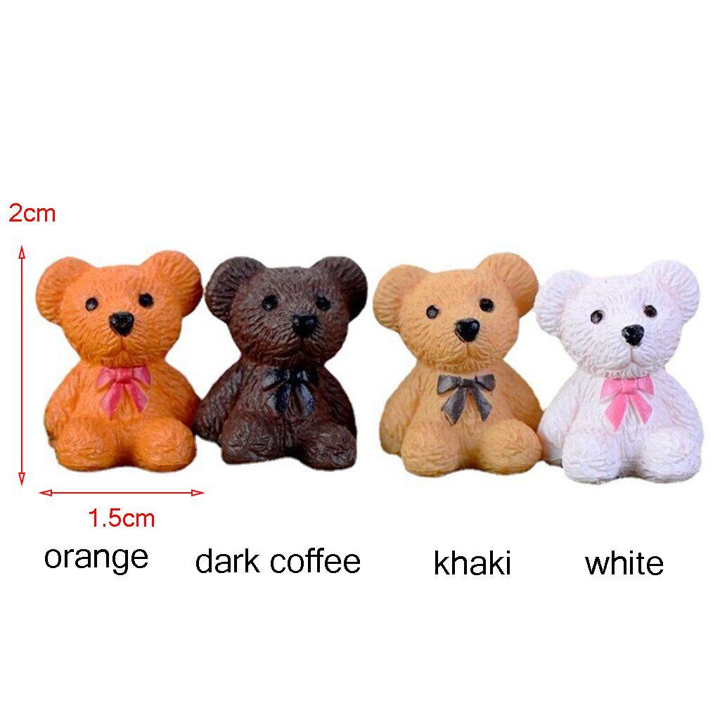 NICKOLAS Đồ trang trí Gấu Bằng Nhựa Resin Mini Trang Trí Bàn Làm Việc