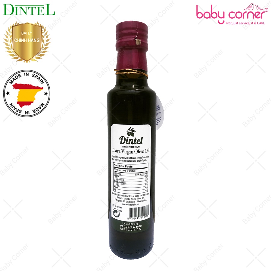 Dầu Olive Dintel Extra Virgin Siêu Nguyên Chất 250ml