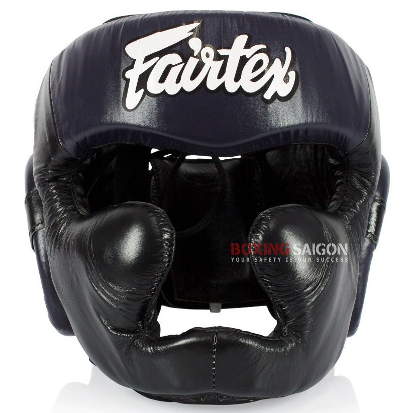 Nón boxing Fairtex HG13 Full Coverage - Black/Navy