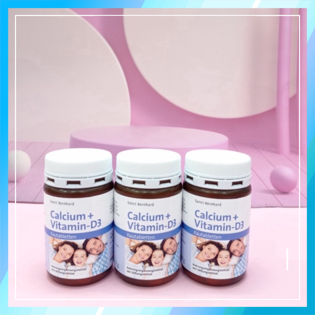 SP KẸO NGẬM BỔ SUNG CANXI & VITAMIN D3 SANCT BERNHARD CHO NGƯỜI LỚN VÀ TRẺ EM CỦA ĐỨC