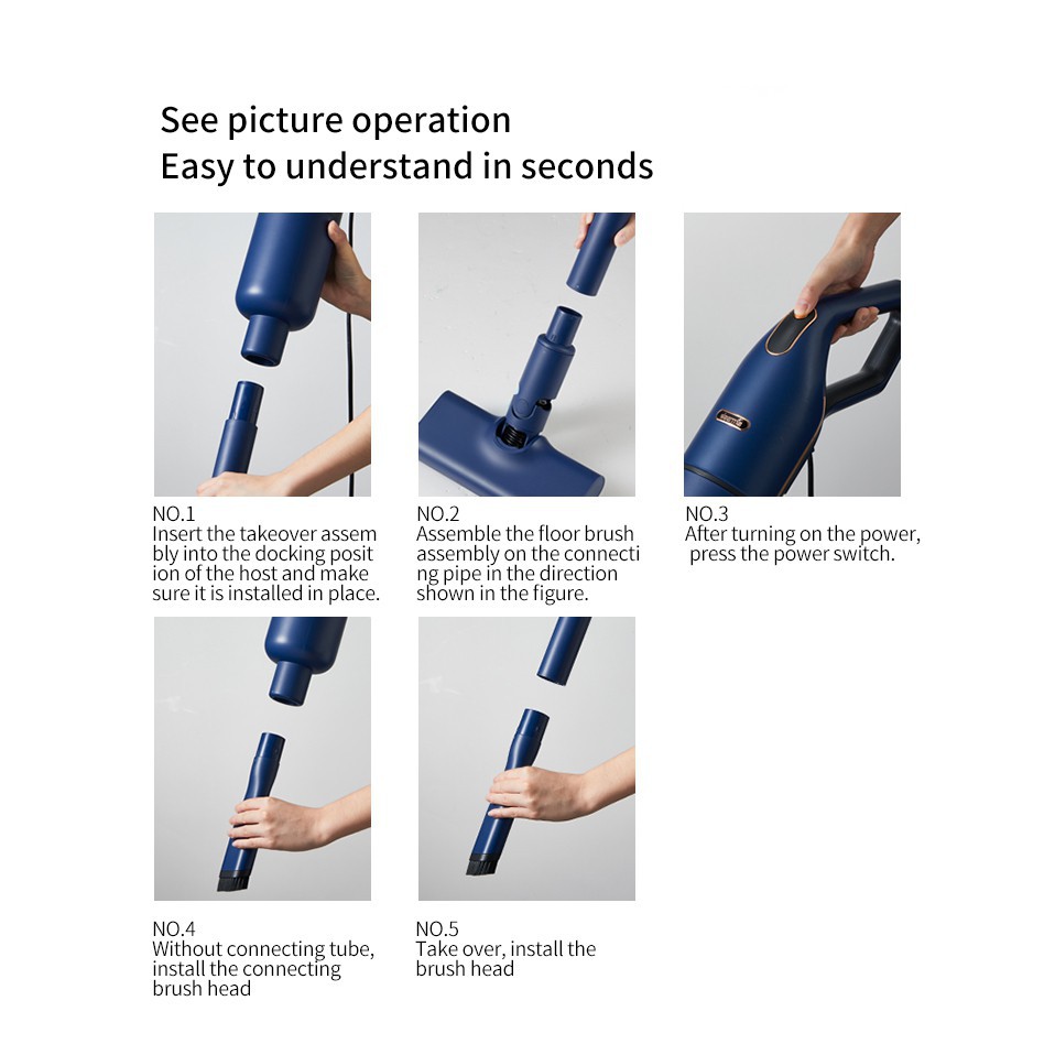 Máy hút bụi đa chức năng Deerma DX1000 Lực Hút 16000Pa Hệ thống lọc 3 lớp BH 12 tháng | BigBuy360 - bigbuy360.vn