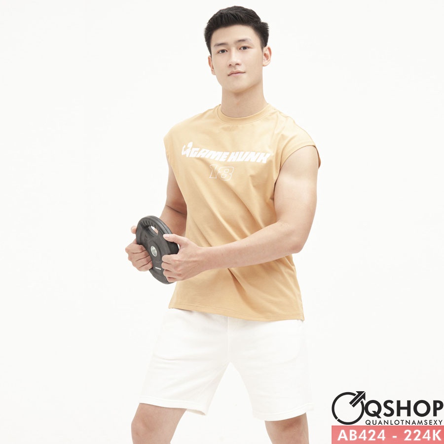 Áo tanktop đi chơi, thể thao, gym QSHOP AB424