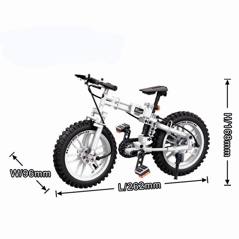 Bộ Đồ Chơi Lắp Ráp Mô Hình Xe Đạp Leo Núi Cho Bé