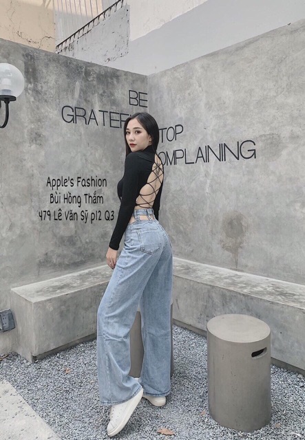 Áo kiểu nữ đan dây lưng chất vải thun Borip có đệm ngực phối cổ cao | BigBuy360 - bigbuy360.vn