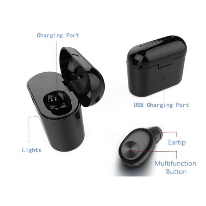 Tai nghe Bluetooth cao cấp BL1 + Dock sạc 300 mah có mic đàm thoại | BigBuy360 - bigbuy360.vn