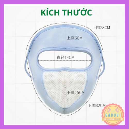 Siêu Hót Khẩu Trang Ninja Chống Nắng Tích Hợp Lưới Thở Thoáng Khí