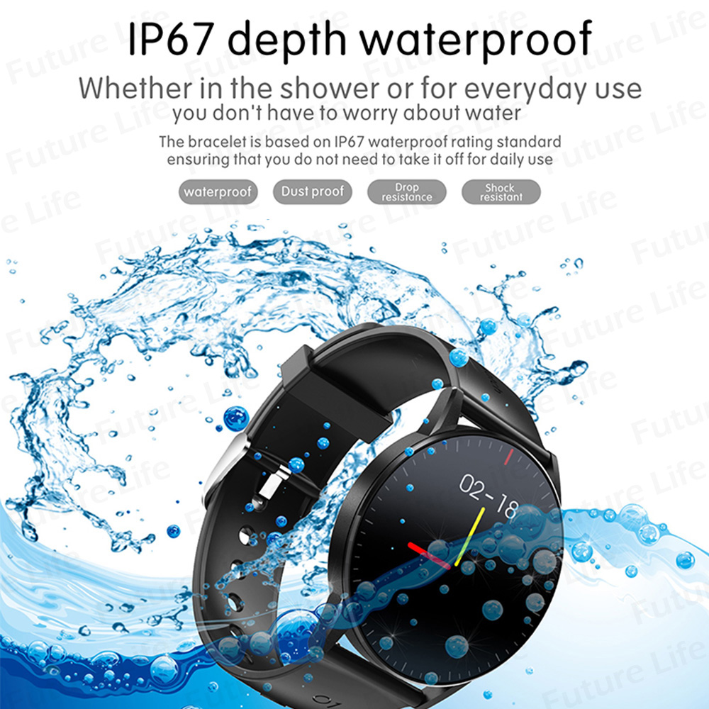 Smart Watch QS09 Phong Cách Và đơn Giản Màn Hình Cảm ứng đầy đủ IPS độ Nét Cao Đồng Hồ Thông Minh Nhịp Tim Huyết áp Phát Hiện Oxy Trong Máu Vòng đeo Tay Thể Thao Chống Nước IP67 Phát Hiện Giấc Ngủ Đồng Hồ Bluetooth