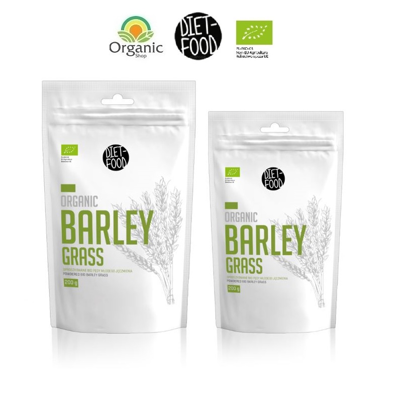 Bột cỏ lúa mạch non Barley Grass hữu cơ 200g Diet Food