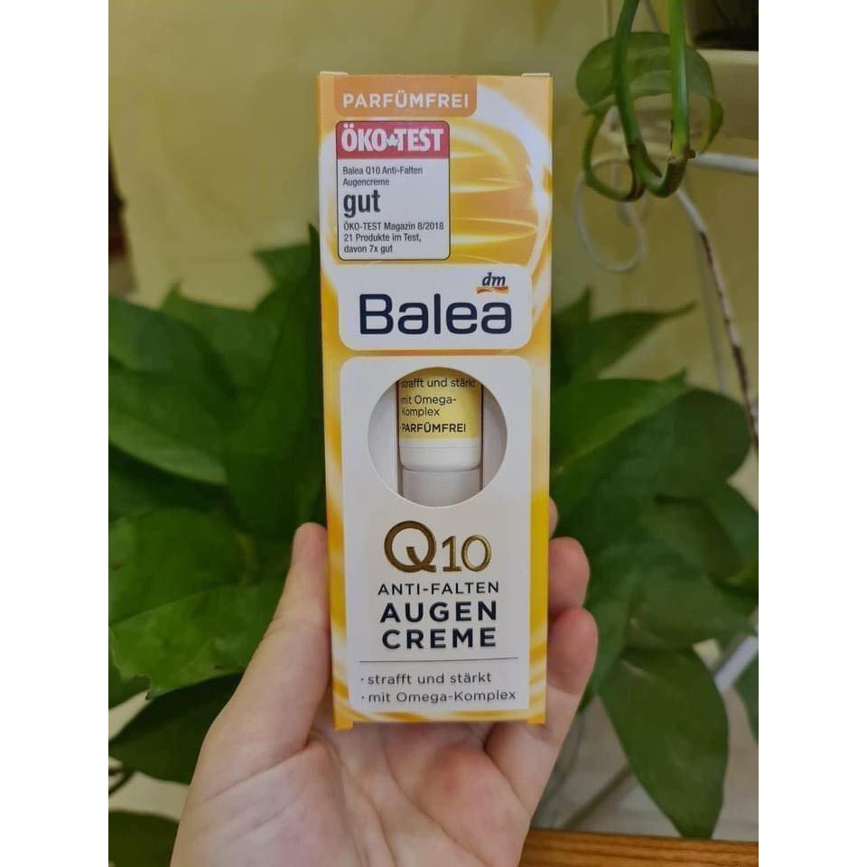 Kem Dưỡng Mắt Balea Q10 chống thâm Quầng bọng mắt, 15ml