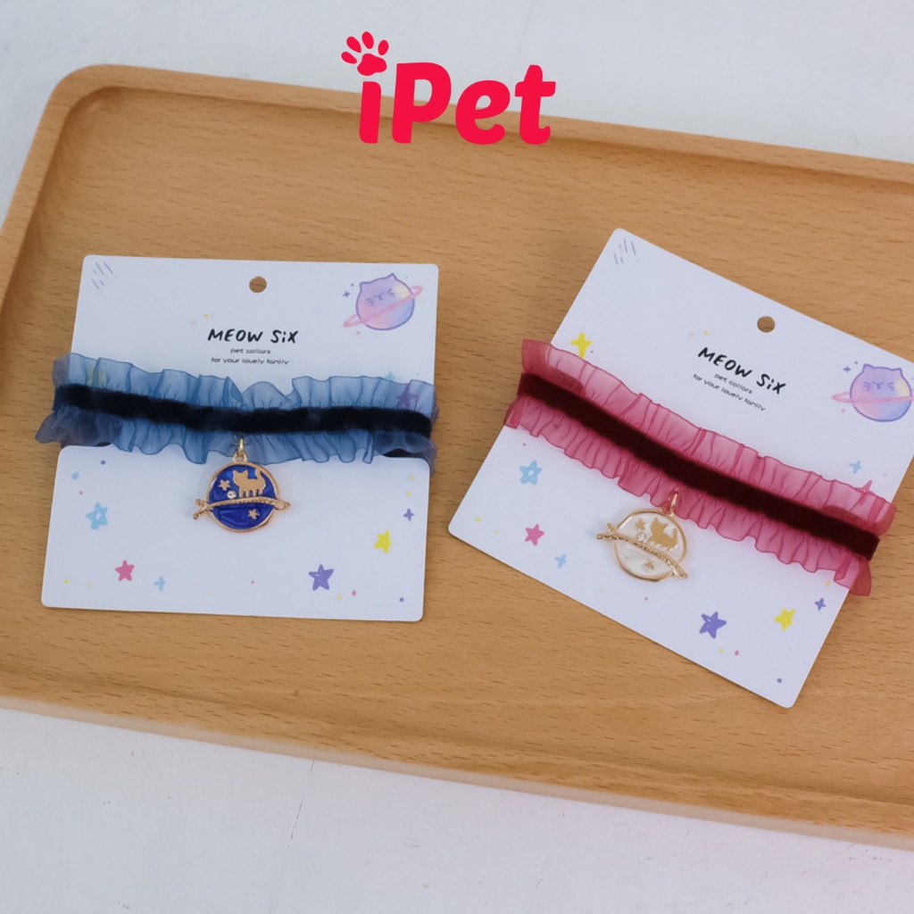 Vòng Cổ Ren Dễ Thương Cho Thú Cưng Chó Mèo - iPet Shop