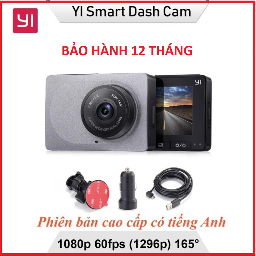 Camera Hành Trình Ô tô Xiaomi Yi Nét 2K 1296P Car Yi Dash kết nối WiFi tiện lợi | BigBuy360 - bigbuy360.vn