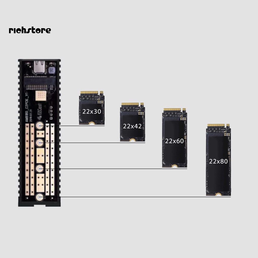 Hộp Ổ Cứng SSD M2 M.2 Sang USB 3.1 Tốc Độ Cao Cho Máy Tính / TV Điện Thoại | BigBuy360 - bigbuy360.vn