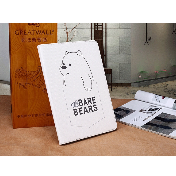 Bao da máy tính bảng in hình chú gấu đáng yêu bảo vệ cho Ipad Air 1/2/3/4 Pro MINI 1/2/3/4/5 | BigBuy360 - bigbuy360.vn
