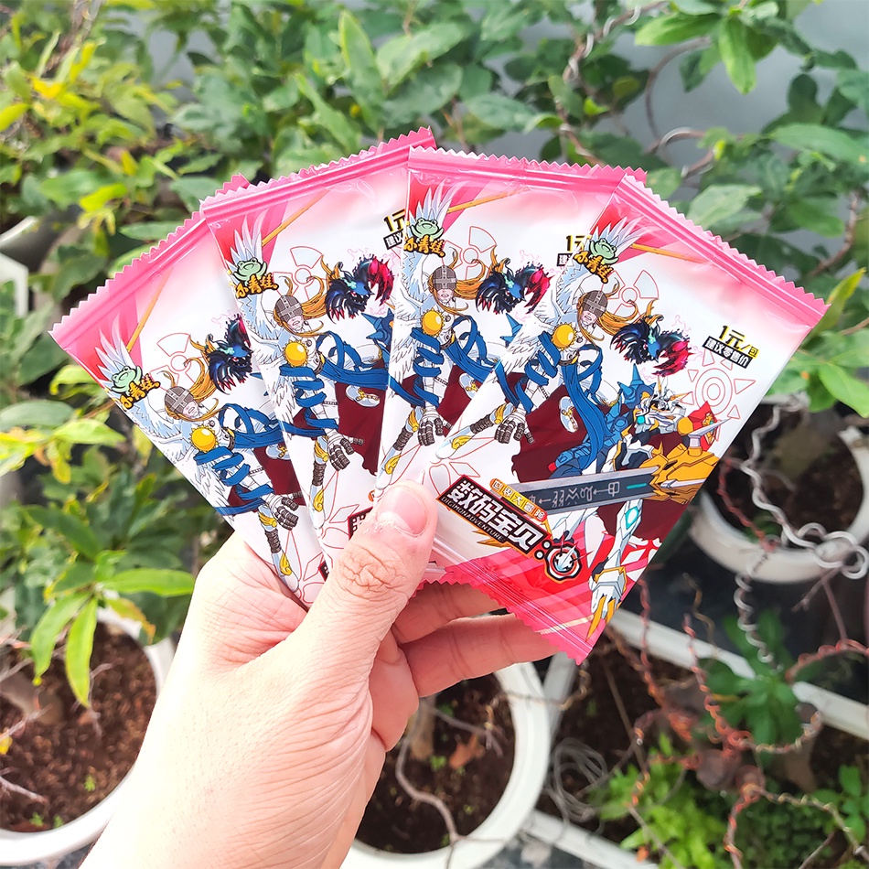Set 5 ảnh thẻ nhân phẩm Digimon ngẫu nhiên chibi xinh xắn siêu rẻ (Mẫu mới)