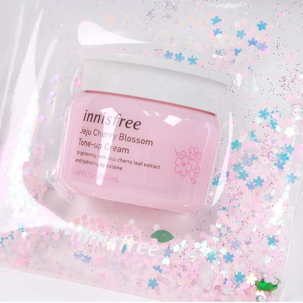 Kem dưỡng ẩm trắng sáng da hoa anh đào đảo Jeju innisfree Cherry Blossom Tone Up Cream 50ml - Family Cosmetics