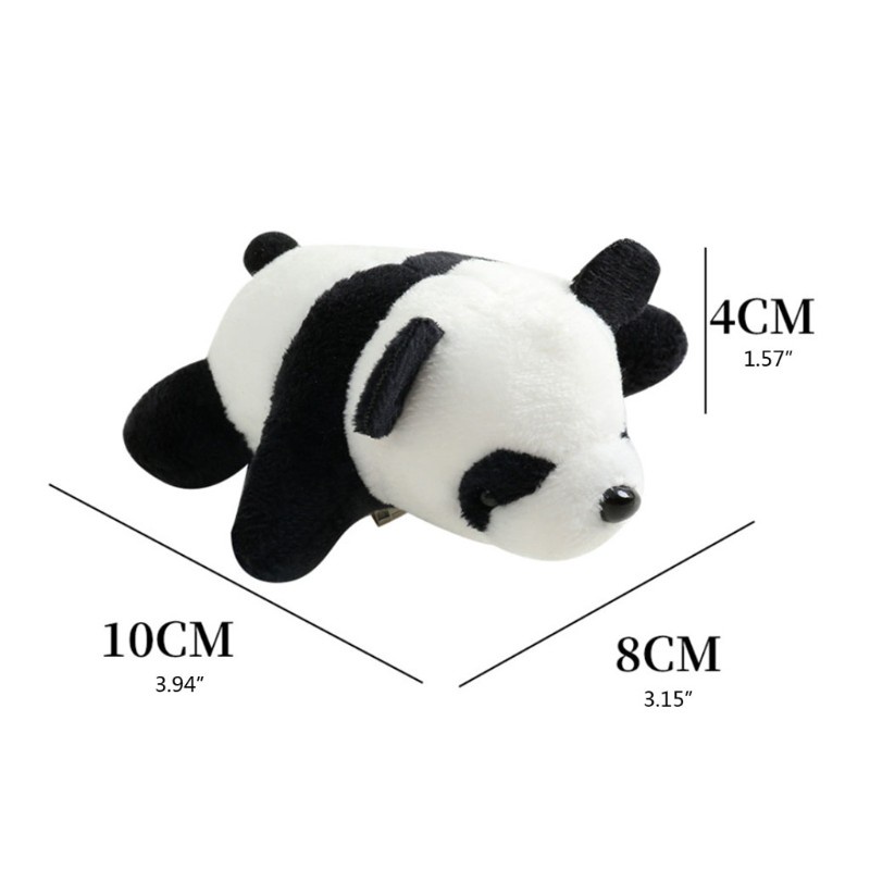 Ghim cài áo hình gấu trúc/ khủng long nhồi bông dễ thương cho nam và nữ