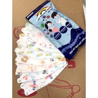 Khẩu trang kf94 4D trẻ em ( túi 10c )