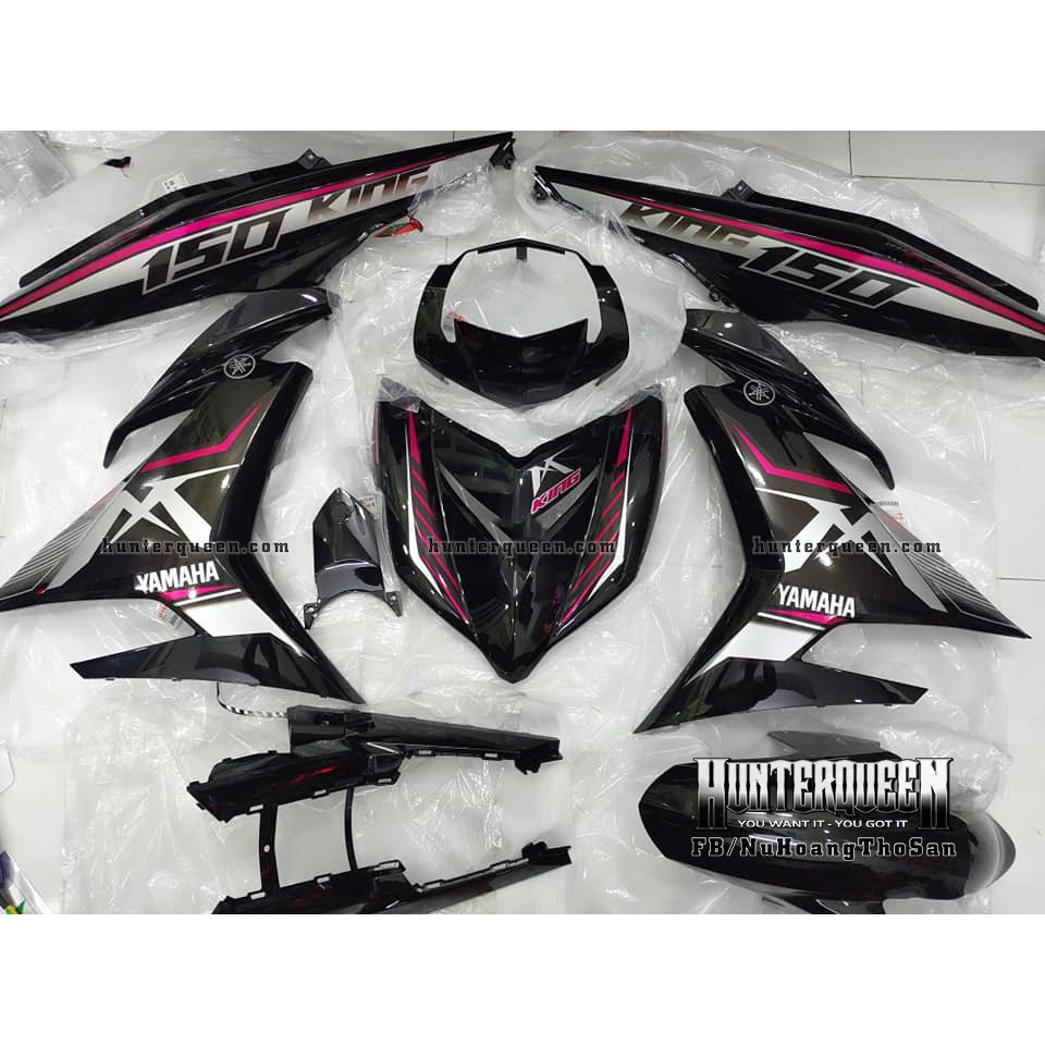 Tem rời Exciter 150, MX nhọn. Xe đen, chỉ hồng. Chỉnh sửa theo yêu cầu