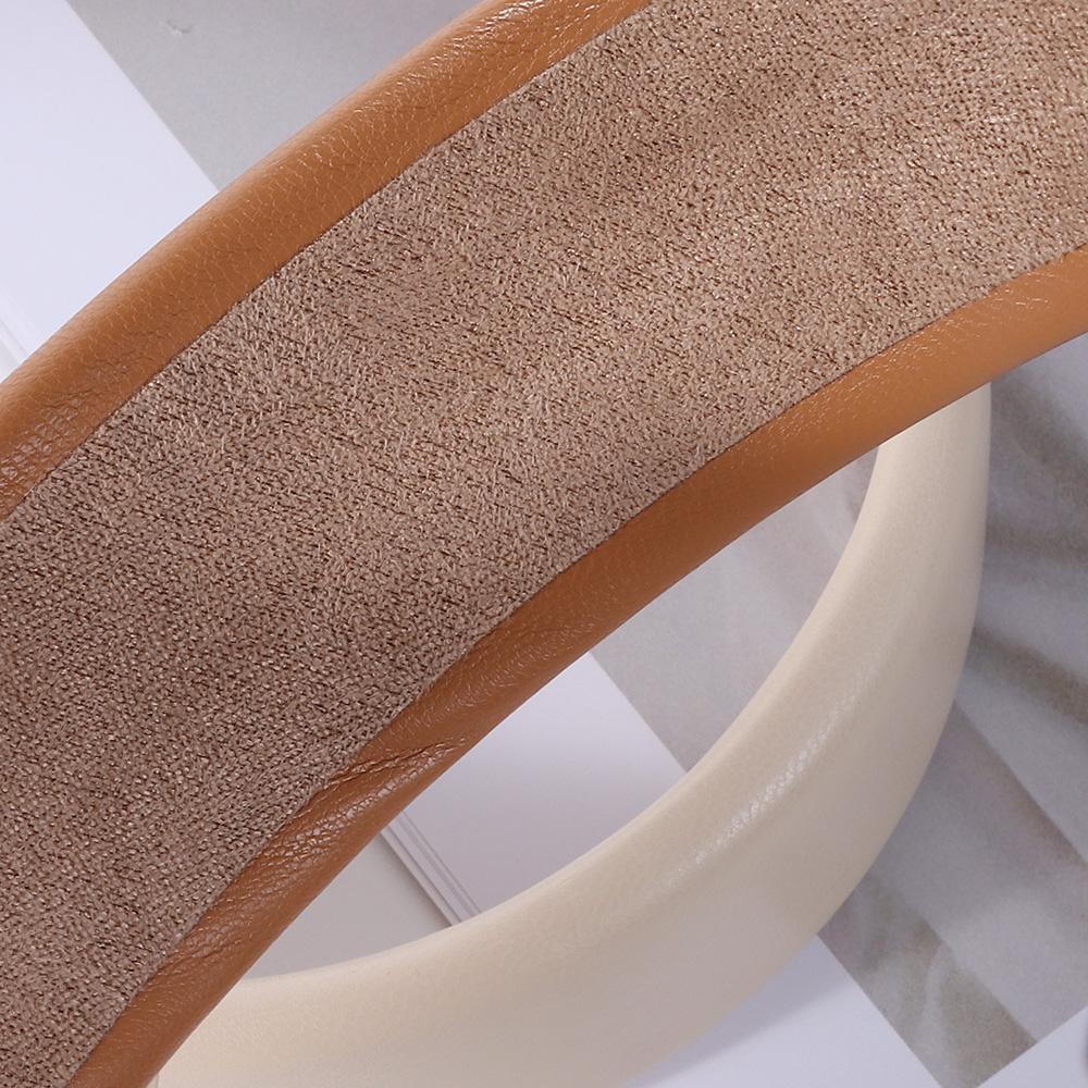 Băng Đô Cài Tóc Bằng Da Màu Trơn Xinh Xắn