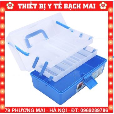 Hộp Nhựa Đựng Dụng Cụ 2 Tầng Đa Năng TOOL BOX -Hộp Đựng Thuốc Gia Đình, Nail, Đồ Câu