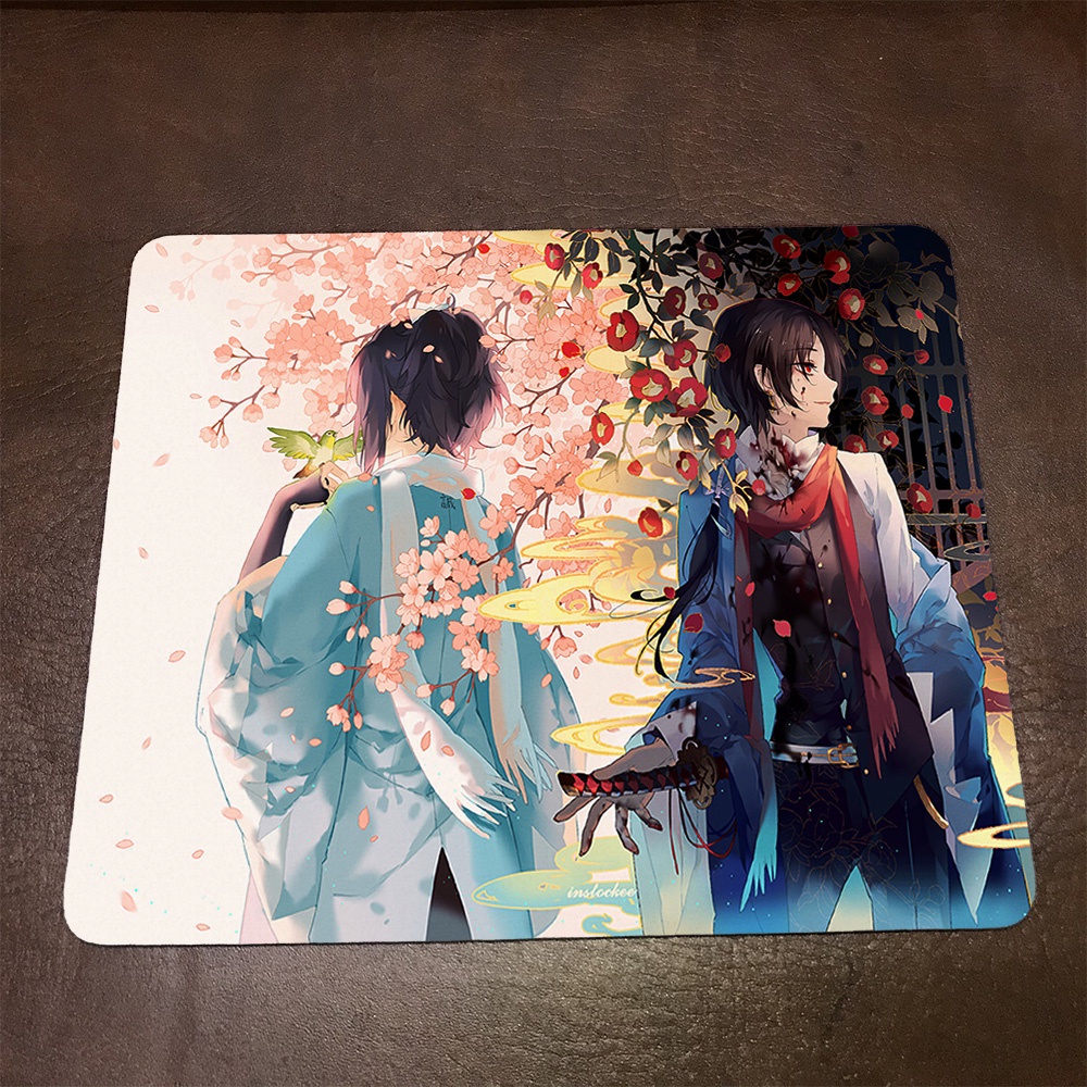 Lót chuột máy tính Anime Touken Ranbu Wallpapers 1 Mousepad cao su êm ái. Nhận in theo yêu cầu