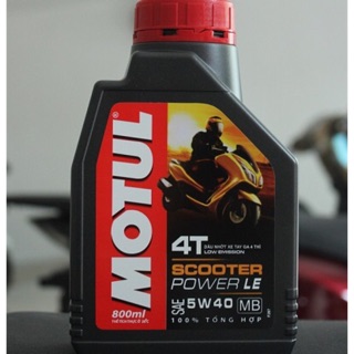 (0.8)Dầu nhớt xe ga MOTUL Scooter Power LE 5W40 800ml