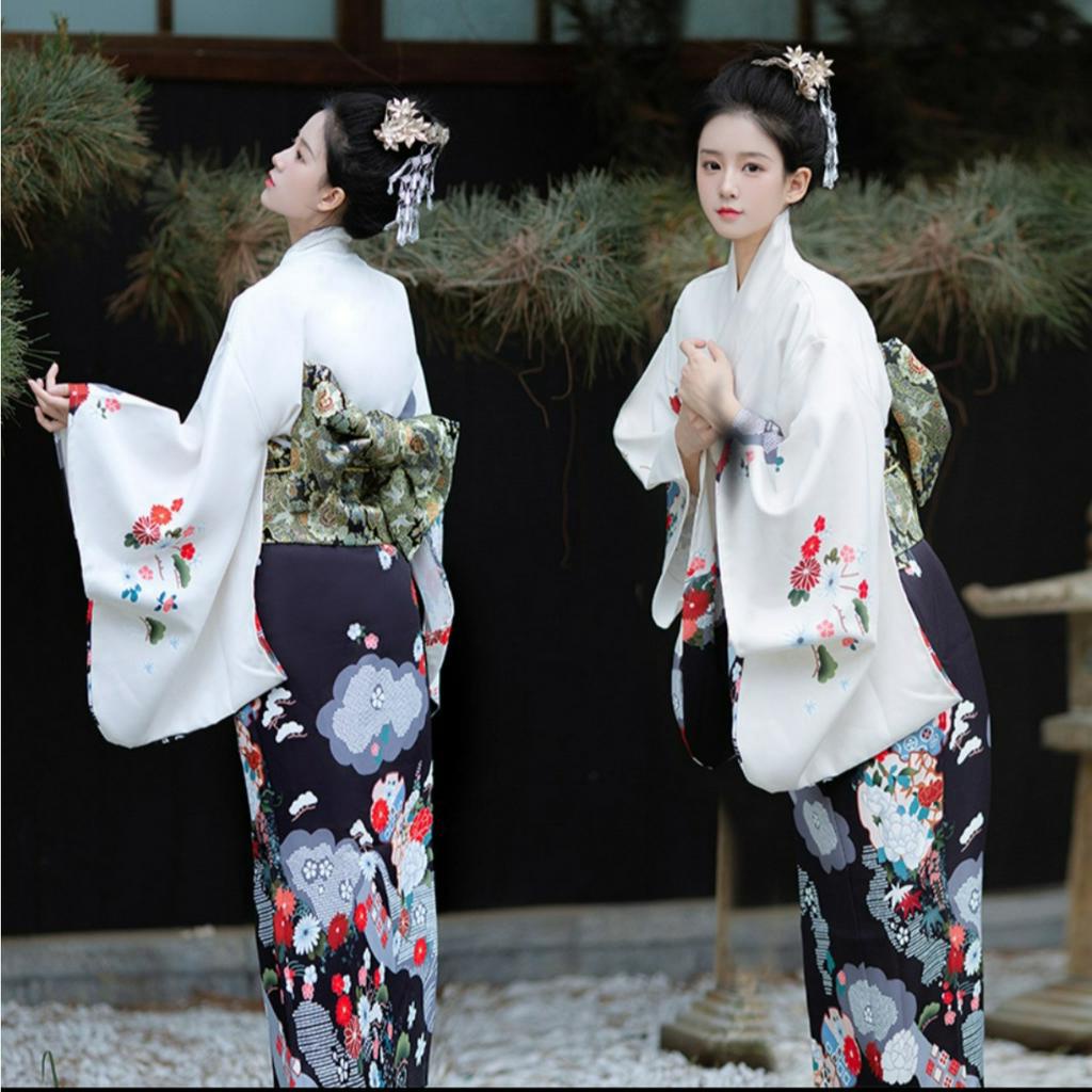 Bộ Kimono Yukata Nữ Truyền Thống Nhật Bản Cao Cấp - CCM07