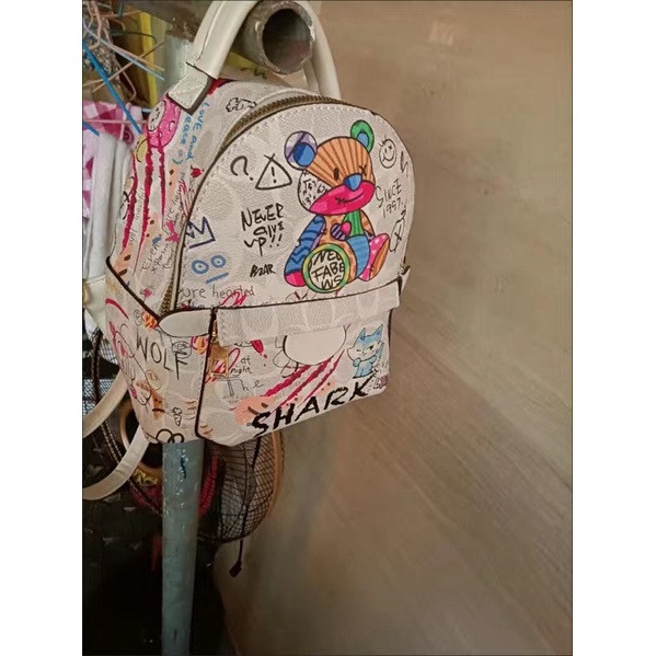 Balo mini Mack Jakors hoạ tiết gấu ba lô túi ulzzang 2022