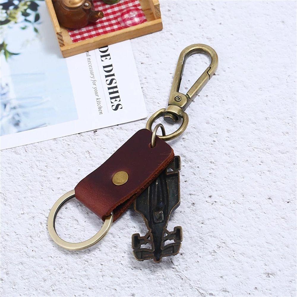 LANFY Móc Khóa Xe Đua Phong Cách Retro Thời Trang