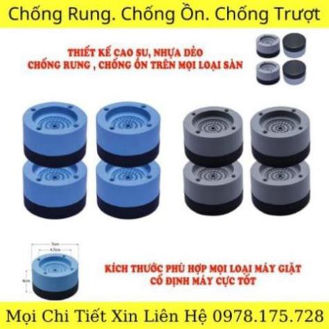 Kê chân máy giặt chống rung máy giặt SET 4 trụ rời siêu chắc bền LOẠI 1