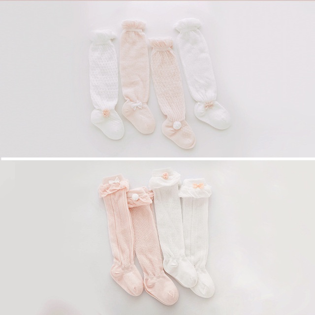 Tất/vớ dài - tất lưới dài qua gối cho bé gái từ sơ sinh đến 3 tuổi siêu xinh, mềm và nhẹ