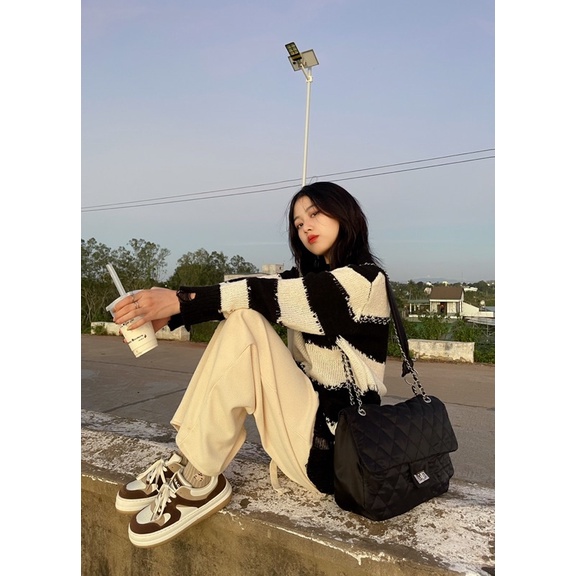 GIÀY ULZZANG MÀU NÂU CỰC XINH [ Ảnh và video shop tự quay ]