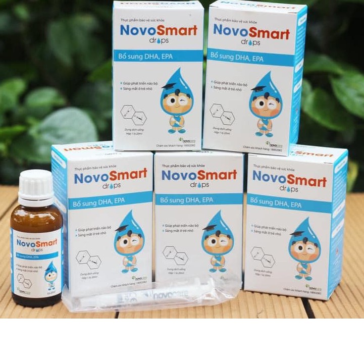 Novosmart Drops – Bổ sung DHA, EPA hàm lượng cao giúp trẻ tăng chỉ số IQ, sáng mắt, phát triển não bộ toàn diện (20ml)