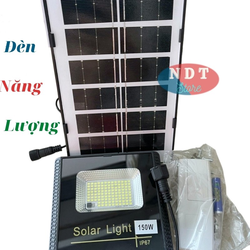 Đèn năng lượng mặt trời solar light Mini 150W Đèn Led có điều khiển hẹn giờ Bật Tắt SL-F150