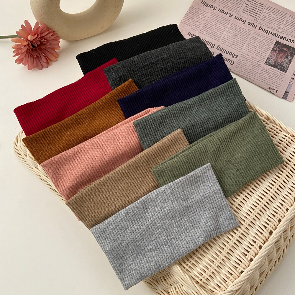 Băng Đô Cotton Đàn Hồi 9 Màu Thời Trang 2020