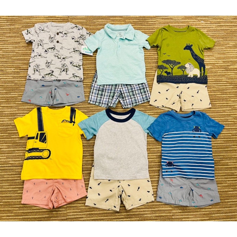 Bộ cộc đùi Carter xuất dư cho bé trai 0-5 tuổi