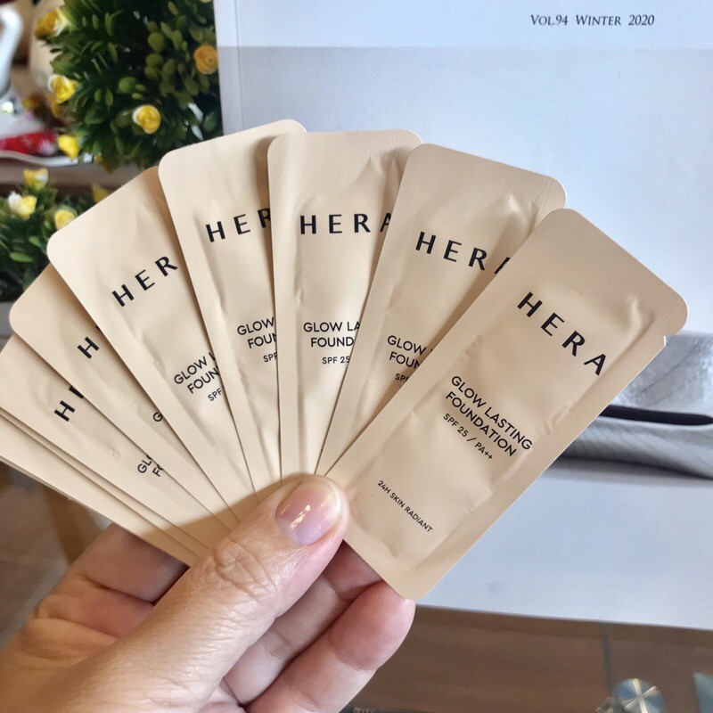 Set 10 goi Kem nền Hera Glow lasting foundation N.21