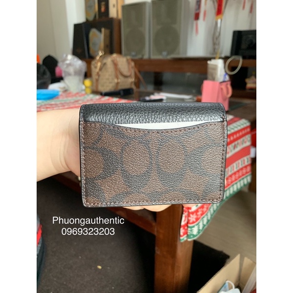 Ví Coach nâu logo signature C6889 AUTHENTIC