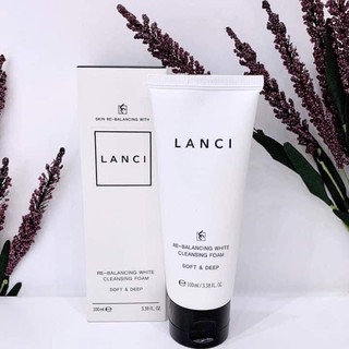 [Chính hãng Lanci] Sửa Rửa Mặt Lanci Re-Balancing White Cleansing Foam 100ml