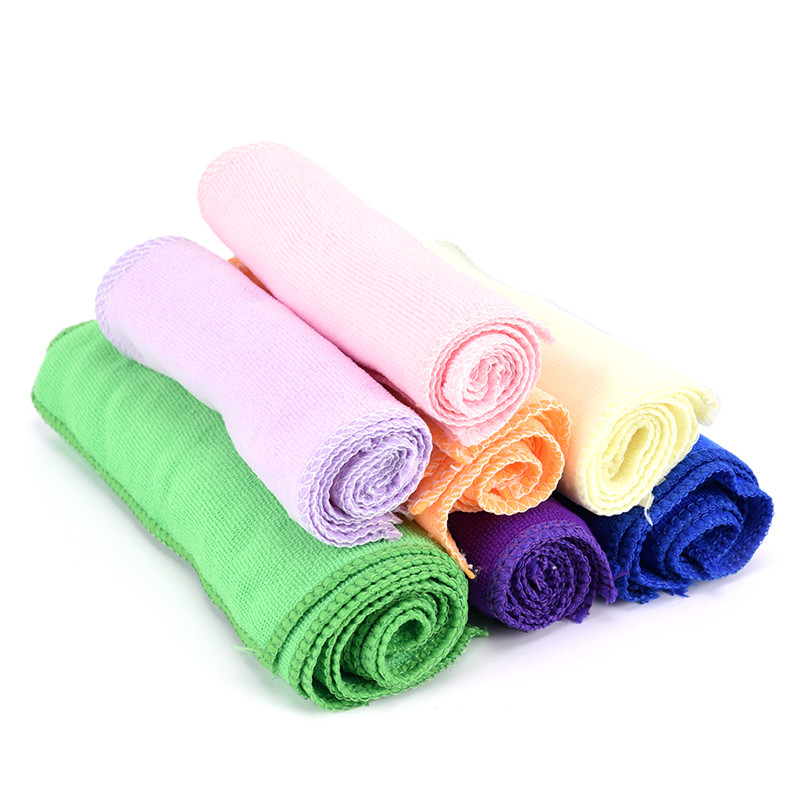 Set 5 Khăn Lau Xe Hơi Mềm Mại Hình Vuông Bằng Sợi Microfiber