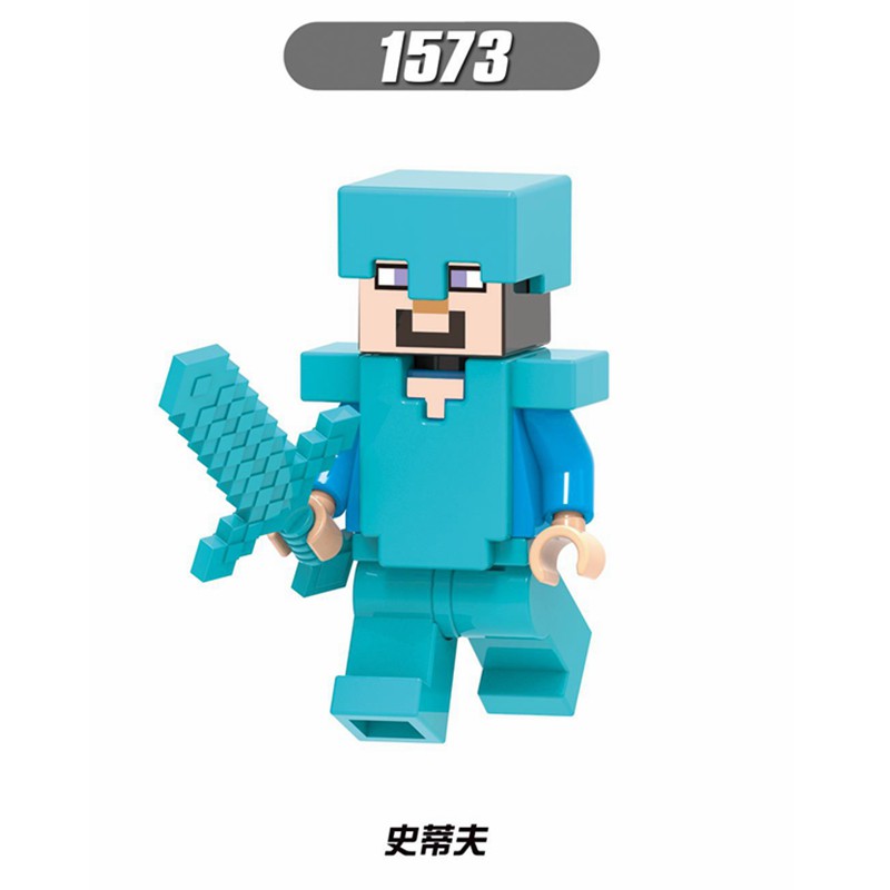 Mô Hình Lắp Ráp Lego Nhân Vật Trò Chơi Minecrafts Stven Zombie Iron Golem