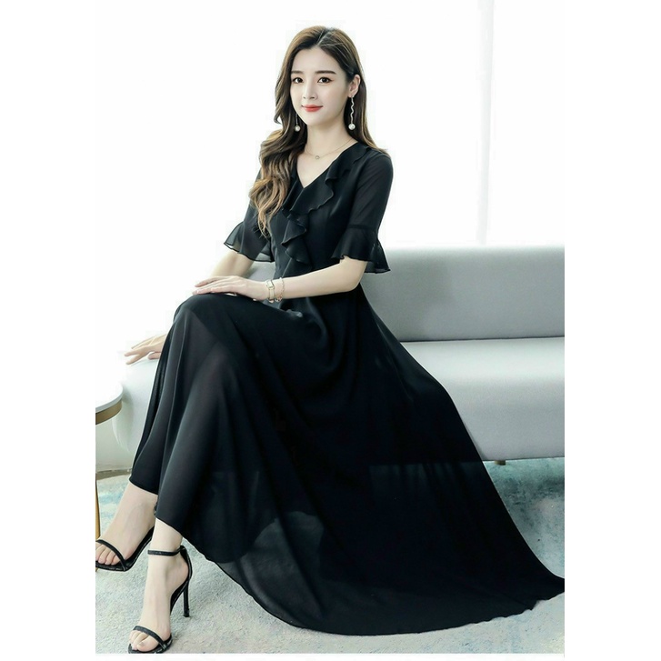 (Mẫu Mới) ĐẦM VOAN NỮ CHẤT VẢI MỀM MỊN THOẢI MÁI DỰ TIỆC SANG CHẢNH UP hhp