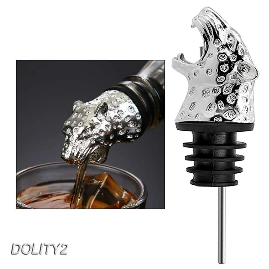 Animal Head-Wine Pourer Spout,Wine Bottle Stopper for Bar Tools Rhinos