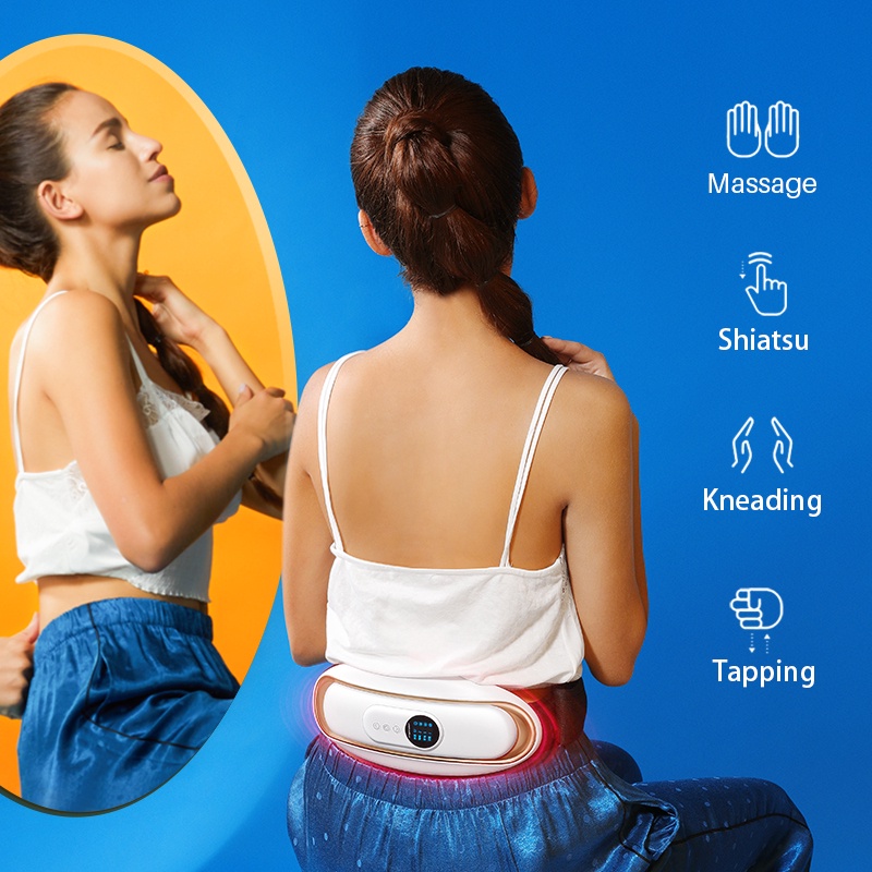 Máy mát xa đeo eo JINKAIRUI xung vật lý liệu pháp ép nóng chăm sóc cột sống hoạt động điện cao cấp