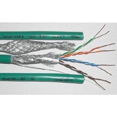 Cáp Tencia STP cat 5 Tenda 1003H, thùng cáp mạng cat 5 chống nhiễu Tenda 1003h dây xanh lá