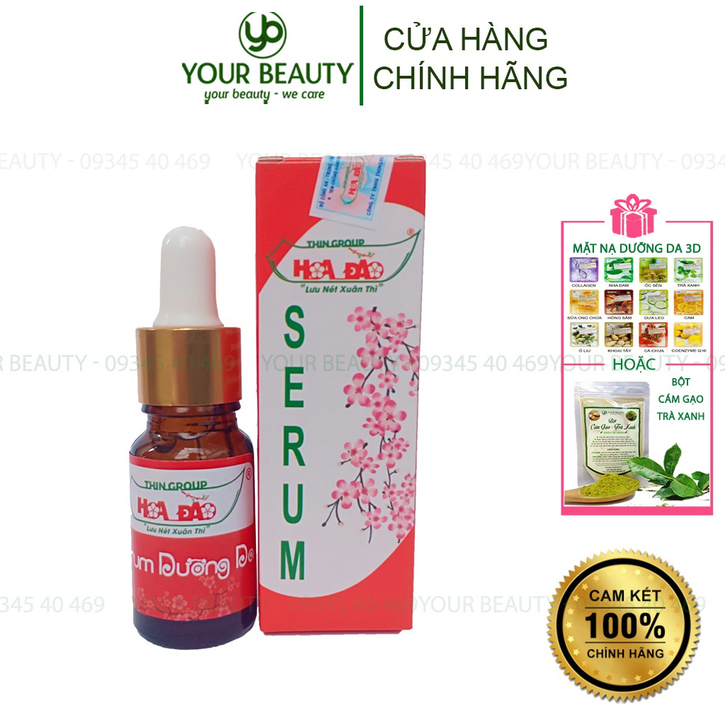 Serum Hoa Đào dưỡng da, ngừa nám, mờ thâm, se khít lỗ chân lông và phục hồi da