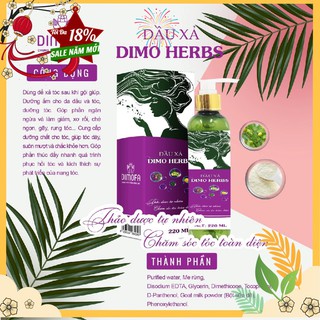Dầu xả Dimo Herbs  220 ml